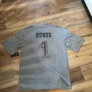 Jalen Hurts #1 Philly Eagles Alternate Gray Football Mens XL Jersey